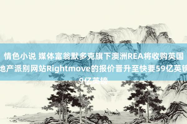 情色小说 媒体富翁默多克旗下澳洲REA将收购英国地产派别网站Rightmove的报价晋升至快要59亿英镑