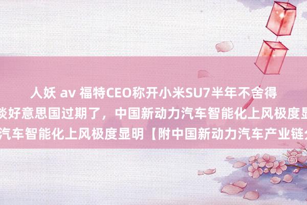 人妖 av 福特CEO称开小米SU7半年不舍得换，曾直言来了中国才知谈好意思国过期了，中国新动力汽车智能化上风极度显明【附中国新动力汽车产业链分析】